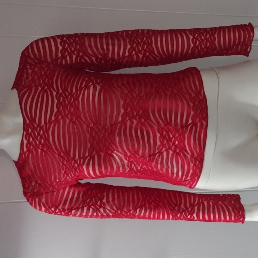 Kenneth Cole sheer top.